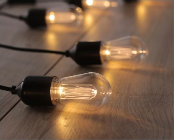 Lampki LED w kształcie żarówek